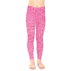Knitted Wool Bright Pink Kids  Legging by snowwhitegirl