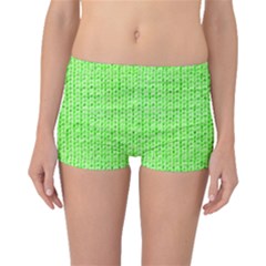 Knitted Wool Neon Green Boyleg Bikini Bottoms by snowwhitegirl