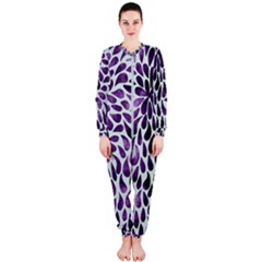 Purple Abstract Swirl Drops Onepiece Jumpsuit (ladies) 