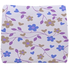 Blue Vintage Flowers Seat Cushion