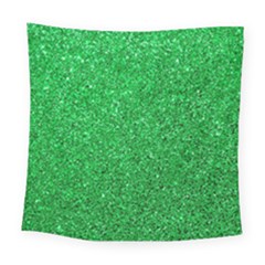 Green Glitter Square Tapestry (large)