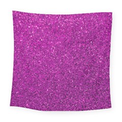 Pink  Glitter Square Tapestry (large)