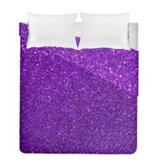 Purple  Glitter Duvet Cover Double Side (full/ Double Size)