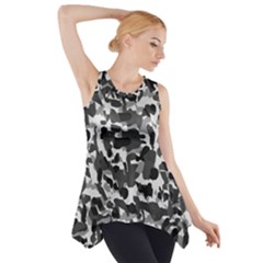 Grey Camo Side Drop Tank Tunic by snowwhitegirl