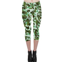 Green Camo Capri Leggings  by snowwhitegirl