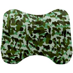 Green Camo Head Support Cushion by snowwhitegirl