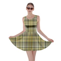 Yellow Plaid Skater Dress by snowwhitegirl