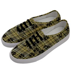 Yellow Plaid Anarchy Men s Classic Low Top Sneakers