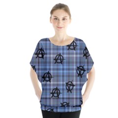 Blue  Plaid Anarchy Blouse