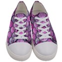 Pink Mermaid Scale Women s Low Top Canvas Sneakers View1