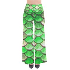 Green Mermaid Scale So Vintage Palazzo Pants by snowwhitegirl