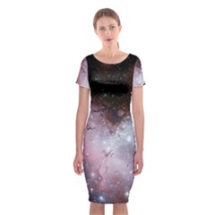 Nebula Classic Short Sleeve Midi Dress by snowwhitegirl