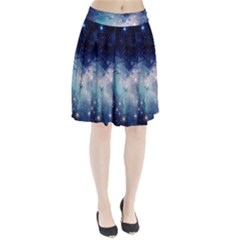 Nebula Blue Pleated Skirt
