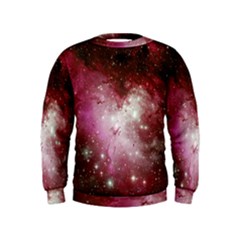 Nebula Red Kids  Sweatshirt by snowwhitegirl