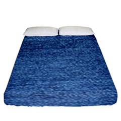 Blue Denim Fitted Sheet (king Size)