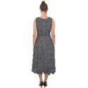 Black Denim Midi Tie-Back Chiffon Dress View2