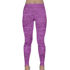 Purple Denim Classic Yoga Leggings by snowwhitegirl