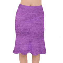 Purple Denim Mermaid Skirt by snowwhitegirl