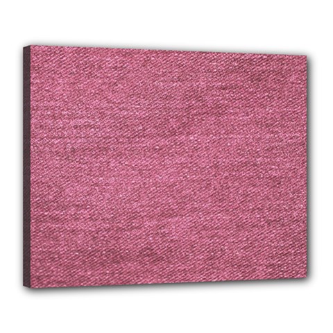 Pink  Denim Canvas 20  X 16 