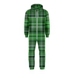 Green Plaid Hooded Jumpsuit (kids)