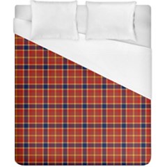 Red Yellow Plaid Duvet Cover (california King Size)