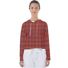 Red Yellow Plaid Women s Slouchy Sweat