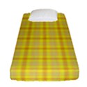 Yellow Sun Plaid Fitted Sheet (Single Size) View1