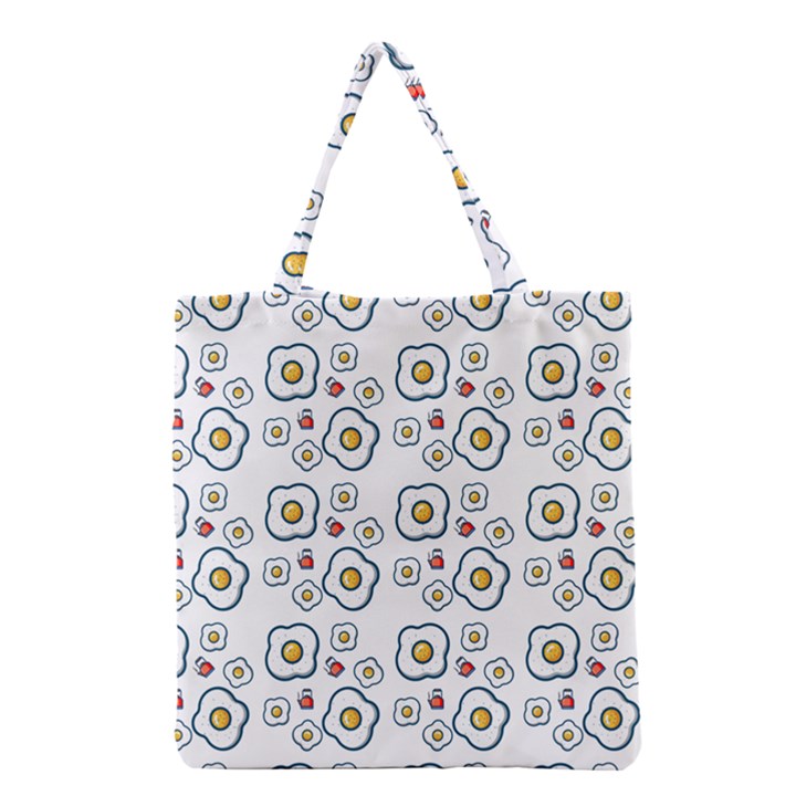 Eggs White Grocery Tote Bag