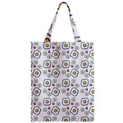 Eggs White Zipper Classic Tote Bag