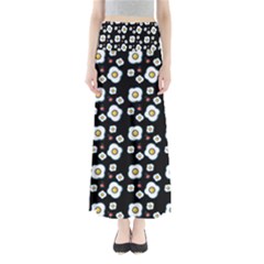 Eggs Black Full Length Maxi Skirt