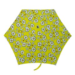 Eggs Yellow Mini Folding Umbrellas by snowwhitegirl