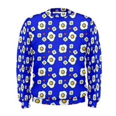 Eggs Blue Men s Sweatshirt by snowwhitegirl