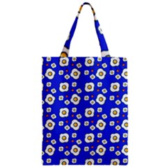 Eggs Blue Zipper Classic Tote Bag