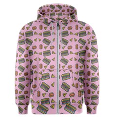 Fast Food Pink Men s Zipper Hoodie by snowwhitegirl