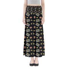 Fast Food Black Full Length Maxi Skirt