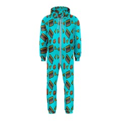 Fast Food Blue Hooded Jumpsuit (kids) by snowwhitegirl