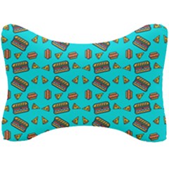 Fast Food Blue Seat Head Rest Cushion by snowwhitegirl