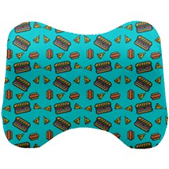 Fast Food Blue Head Support Cushion