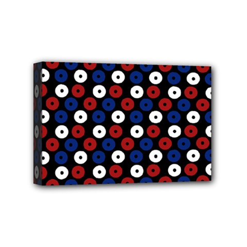 Eye Dots Red Blue Mini Canvas 6  X 4  by snowwhitegirl