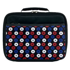 Eye Dots Red Blue Lunch Bag