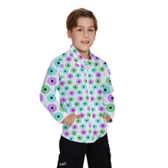 Eye Dots Green Violet Windbreaker (kids) by snowwhitegirl