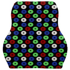 Eye Dots Green Blue Red Car Seat Velour Cushion 