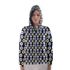 Eye Dots Grey Pastel Hooded Windbreaker (women)