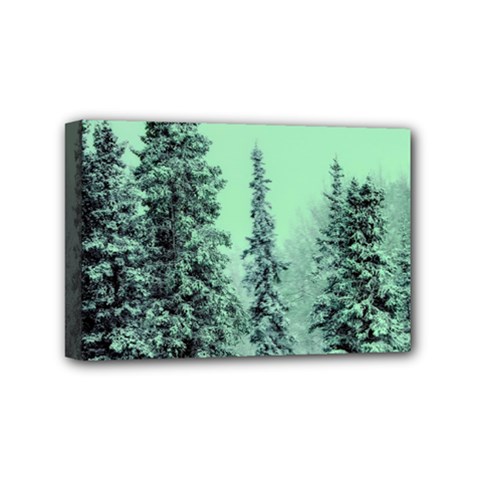 Winter Trees Mini Canvas 6  X 4 