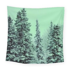 Winter Trees Square Tapestry (large)