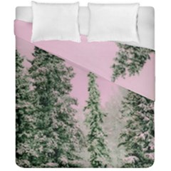 Winter Trees Pink Duvet Cover Double Side (california King Size) by snowwhitegirl