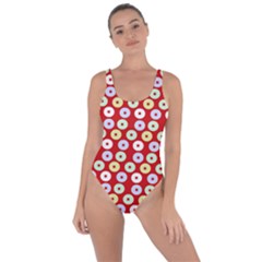 Eye Dots Red Pastel Bring Sexy Back Swimsuit by snowwhitegirl