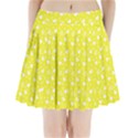 Hearts And Star Dot Yellow Pleated Mini Skirt View1