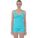 Hearts And Star Dot Blue Tie Front Two Piece Tankini View1