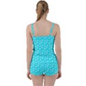 Hearts And Star Dot Blue Tie Front Two Piece Tankini View2